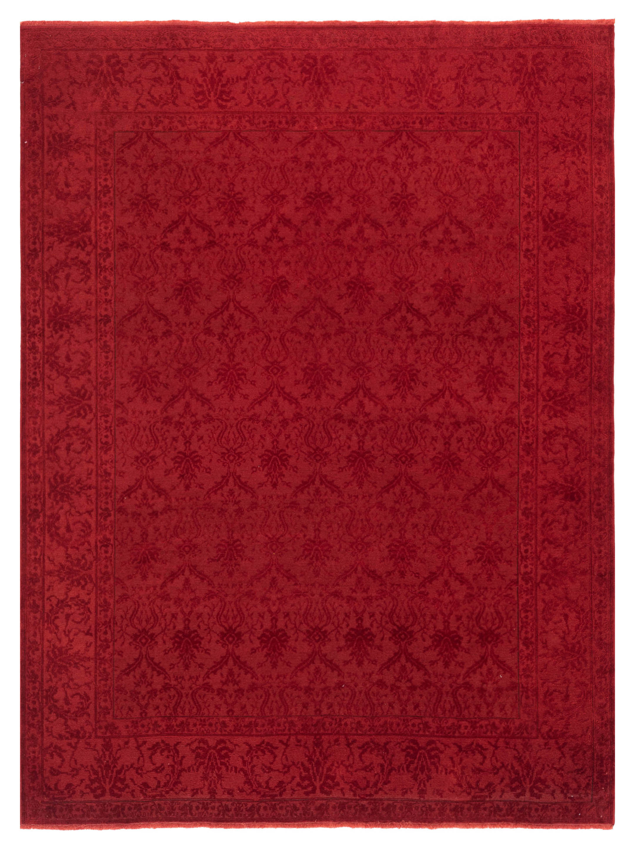 Vintage Contemporary Red 8x10 Area Rug	